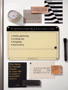 Easygood Minimalist Acrylic Magnetic Fridge Magnet Transparent Home Decoration Message Memo Board Kitchen Accessories