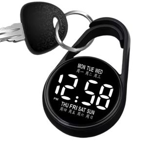 Waterproof Digital Electronic Wall Clock LED Electronic Hanging Watch Night Light Pocket Watch For School Travel