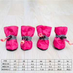 Waterproof Summer Shoes for Small Dogs Teddy Bear Style Pet Boots Non-Slip Breathable Fur Protection against Rain And Slips