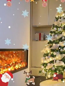 Christmas Ribbon Tree Decoration Mesh Tulle Roll Fabric Pendant Merry Christmas Decor for Home 2024 Xmas Gifts DIY New Year