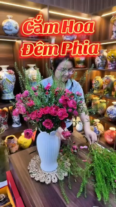 Bình Cắm Hoa Màu Trắng Gốm Sứ Bát Tràng Cao Cấp – Bình Hoa Decor Trang Trí Phòng Khách FULO