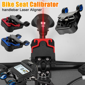 Bike Seat Calibrator Bicycle handlebar Laser Aligner Seat Center Adjuster Aligning Indicator Measurement Tools Cycling Accessory