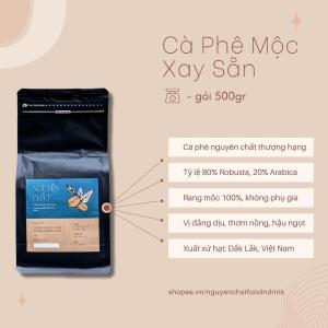 Cà Phê Rang Xay Mộc Nguyên Chất Đắk Lắk Vị Đắng Dịu Thơm Nồng Hậu Ngọt Cân Bằng Chuẩn Gu Việt