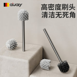 Long Handle Toilet Brush Wall-Mounted No-Drilling Bathroom Cleaning Tool Reach Every Corner Toilet Sweeper Durable Metal Brush