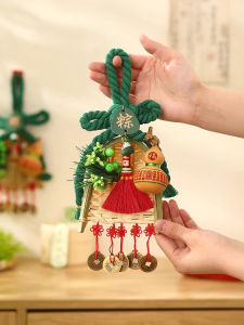 Wanzi Knot Door Hanging Sweeper Artemisia Door Hanging Zongzi Bamboo Material Indoor Decorations for Dragon Boat Festival