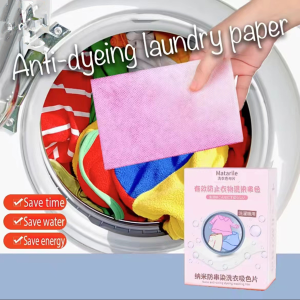 50pcs washing machine dye proof laundry paper synthetic fiber household portable soft anti string color anti fouling