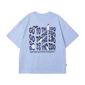 LANQISHUI | Cotton Trendy Print Loose Short Sleeve T-shirt