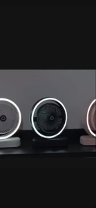 Mini Desk fan Quiet electric fan rechargeable 3 Speed Control Desktop Fill Light rechargeable
