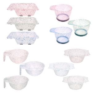 Bát Nhuộm Tóc Trong Suốt Như Pha Lê Với Cọ Nhuộm Dễ Dàng Làm Sạch Dành Cho Salon Tại Nhà Thợ Cắt Tóc Phụ Kiện Tự Làm Tóc