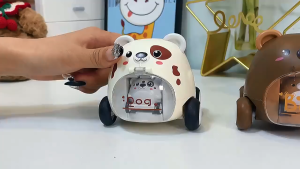 Đồ Chơi Xe Trượt Gấu Cún Hổ Phóng Con Chạy Đà Gồm 2 Xe Mẹ Con Vui Nhộn