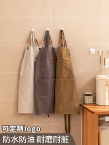 ผ้าคลุมไหล่กันน้ำกันมันสำหรับครัว เสื้อคลุมทำงานสำหรับผู้หญิง สำหรับร้านกาแฟ งานบ้าน งานในบ้าน ความยาวปกติ