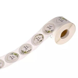 500 PCS (1 Roll) Stiker Label Thank You For Your Order Stiker Label Kemasan Sticker Thank You (1 You Sticker Label Stiker Stiker Label Thank