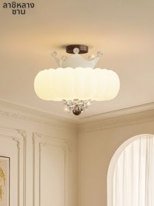 LANGSHANGZHAOMING | Vintage Warm Lighting Walnut Wood Color Ceiling Light