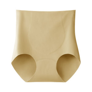กางเกงชั้นในทรงสามเหลี่ยมเอวสูงผ้าไหมน้ำแข็งสำหรับผู้หญิง กางเกงชั้นในไร้ตะเข็บป้องกันแบคทีเรีย กางเกงขาสั้นแบบบางสำหรับฤดูร้อน