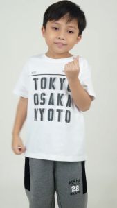 Forest Kids Boys Poly Cotton Round Neck Graphic T-Shirt | Baju T-Shirt Budak Lelaki - FK20222