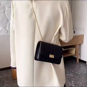 Korean Style Ladies Chain Sling Bag Women Elegant Casual Bucket Transition Shoulder Embroidery Thread Bag Wallet Purse
