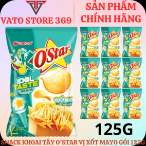 Bánh snack khoai tây OSTAR K-POP vị xốt mayo kiểu Hàn Quốc bịch 125g