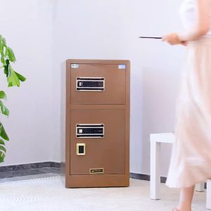 [1 Year Warranty]80cm Double Door 2023 New Se Safe Electronic Digital Safe Se Luxury Digital Fire Safe Box Jewelry Home Hotel Lock Keyboard Black Safety Safe