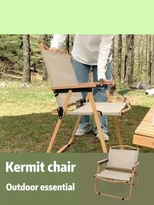 LOOGU Local Delivery Kermit Folding Oxford Cloth Steel Frame Camping Fishing Beach Chair Chair Is Sturdy Portable Practical Household Outdoor