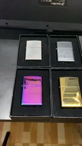 Bật lửa điện 6 tia plasma chống gió hình zippo - tặng kèm hộp và cáp sạc