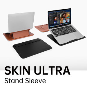 WIWU | WiWU Newest Laptop Sleeve for MacBook Air 13.6 15.3 inch Laptop Bag for MacBook Pro 14 with Stand Ultra-thin Notebook Sleeve