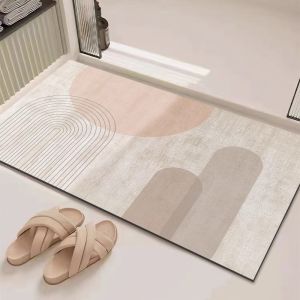 VIKAMA Silica Mud Floor Mat - Simple And Luxurious Bathroom Water Absorbing And Drying Foot Mat For Home Decoration