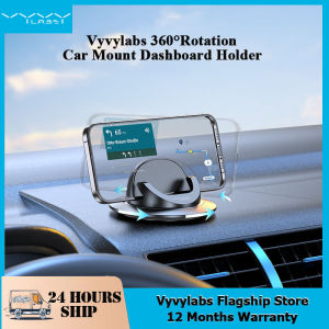 Vyvylabs Car Mount Dashboard Holder Rotating Removable Glue One-hand Operation Stable Support for All Mobile Phone