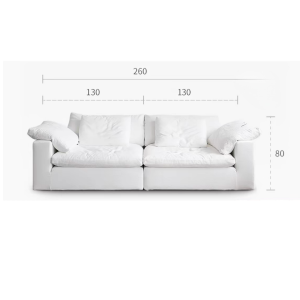 YIZUO | Modern Simple Straight-row Fabric Sofa