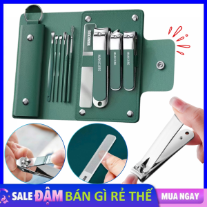 Bộ Bấm Móng Tay Ráy Tai Phao Dũa 10 Món Chuyên Nghiệp Tại Nhà - Dụng Cụ Làm Móng Tay Không Gỉ - Dụng Cụ Chăm Sóc Móng Chuyên Nghiệp Tại Nhà