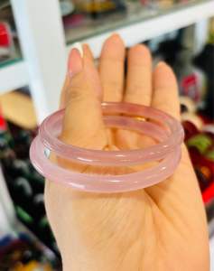 Cặp vòng ngọc chột 6li xinh yêu thời trang dưỡng Tâm nuôi dưỡng năng lượng tích cực