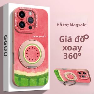 Ốp lưng GGUU cho iPhone 16/15/14/13 Pro Max bằng silicon hấp thụ từ tính chống rơi