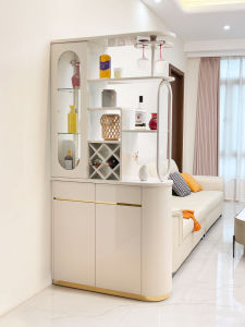 Creamy Dual-sided Multifunctional Cabinet