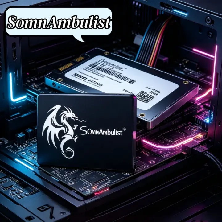 SOMNAMBULIST | Cost-effective SomnAmbulist SATA3 2.5" SSD 128GB 256GB 512GB 1TB 2TB Internal PC Hard Drive Low Consumption Storage Disk