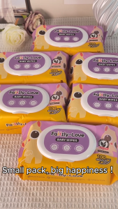 Powder Scent Baby Wipes 100 Sheets Wet Wipes for Baby Baby Wet Wipes | Family-Love
