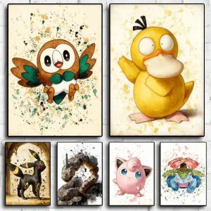 Pokemon Rowlet Psyduck Umbreon Onix Jigglypuff DIY Diamond Painting Mosaic Handmade Art Exquisite Creative Gift Home Decoration