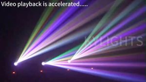KAIY New 120W Moving Head Beam Light Rainbow Effect RGB Light Strip 18 Prisms 8 Gobos Disco Light Party DJ Wedding Stage Event Show