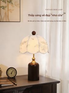 YUANSHENGDA | Vintage French Style Elegant Romantic Bedside Table Lamp