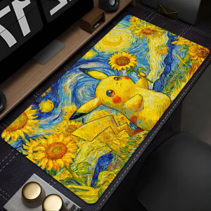 Potdemiel | Extra Gaming Mouse Pad Computer Gamer E-sports Players Large Keyboard Carpet Mouse Mat Pokemon Pikachu Non-Slip Rubber Table Rug