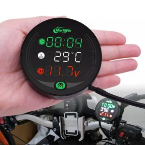Đồng hồ 3in1 báo giờ xe máy CTR kèm nhiệt độ vôn ắc quy mẫu mới chống nước hàng cao cấp phụ kiện trang trí xe máy