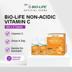 BiO-LiFE Non-Acidic Vitamin C & Bioflavonoids 2 x 90 tablets (EXPIRY DATE JANUARY 2028)