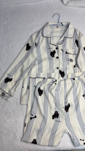 UNINICE Cloud Cotton Cat Print Pajamas Women Long Sleeve Pants Soft Pambahay Set