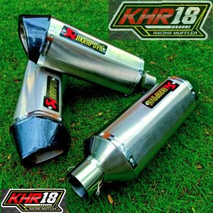 KNALPOT AKRAPOVIC LAYANG SILENCER ONLY INLET 50MM