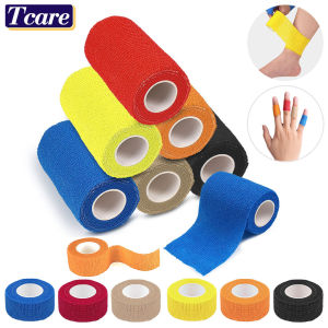 1 Roll 4.5M Colorful Elastic Sports Bandage Self Adhesive Bandage Fitness Knee Support Pads Ankle Finger Wrap Kinesiology Tapes