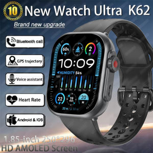 Watch Ultra K62 Men Women 1000mAh AMOLED 100+Sport Heart Rate HD Bluetooth Call GPS Track Waterproof Smart Watch For iOS Android