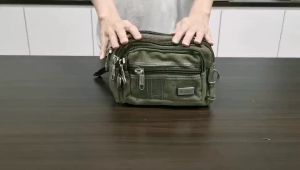 Canvas Waist Bag Chest Bag Phone Pocket Shoulder Business Bag Pinggang Bags