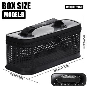 Thicken Jig Fishing Box Jigging Lure Bag Waterproof Fishing Gear Boxes Sea Fishing Main Sub Line Float Storage Case Handbag