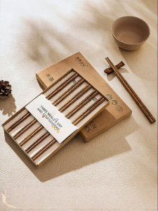 MODERN SWEETHOME | Antibacterial Mold-Proof Chicken Wing Wood Chopsticks