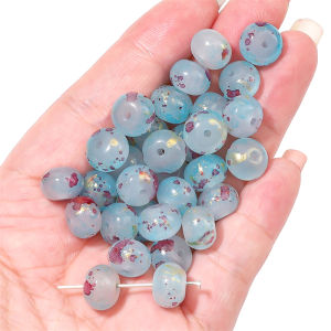 30pcs phẳng Vòng hạt pha lê Thủy Tinh Hạt đệm rời cho vòng cổ vòng tay DIY Phụ kiện làm đồ trang sức