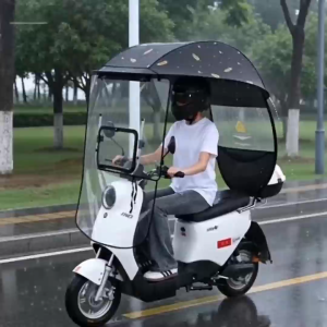 Thickened Steel Pipe Electric Motorcycle Umbrella Canopy Awning Universal Motor Scooter Umbrella