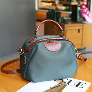 SIFULUN | PU Leather with Oxford Fabric Light and Minimal Small Circle Bag